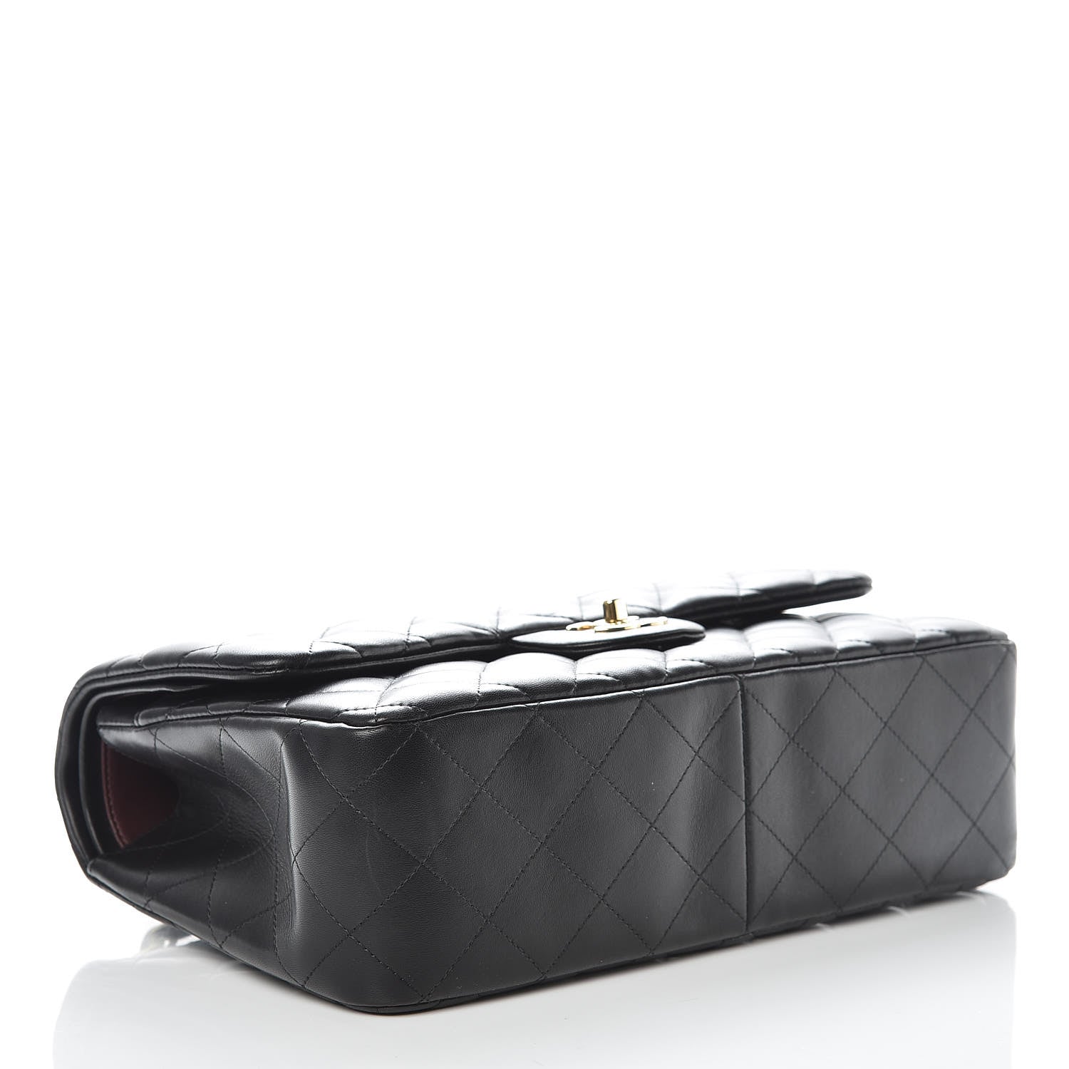 Chanel Lambskin Quilted Jumbo Double Flap Black 5 of 12