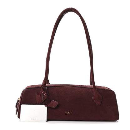 Alaia Suede Goatskin Medium Le Teckel Bag Rouge Grenat 3 of 10