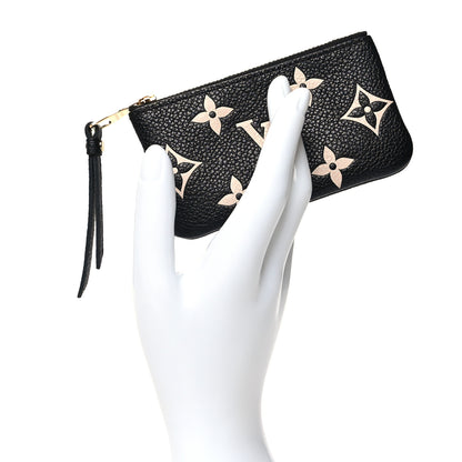 Louis Vuitton Empreinte Monogram Giant Key Pouch Black Beige 2 of 9