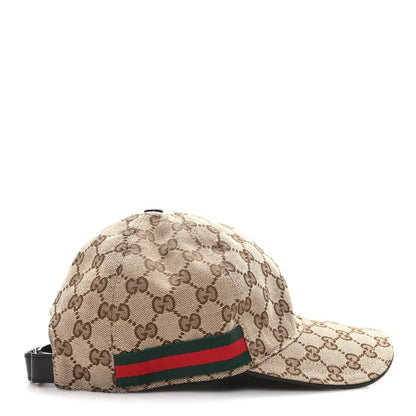 Gucci Monogram Web Baseball Hat S Beige Cocoa 6 of 10