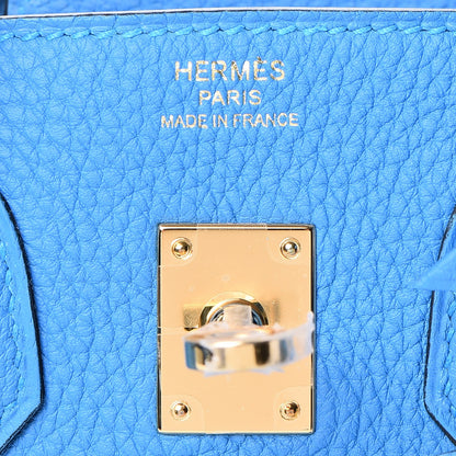 Hermes Togo Birkin 25 Bleu Zanzibar 23 of 37