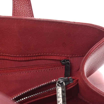 Chanel Caviar Quilted Large Casual Pocket Tote Red 8 of 14