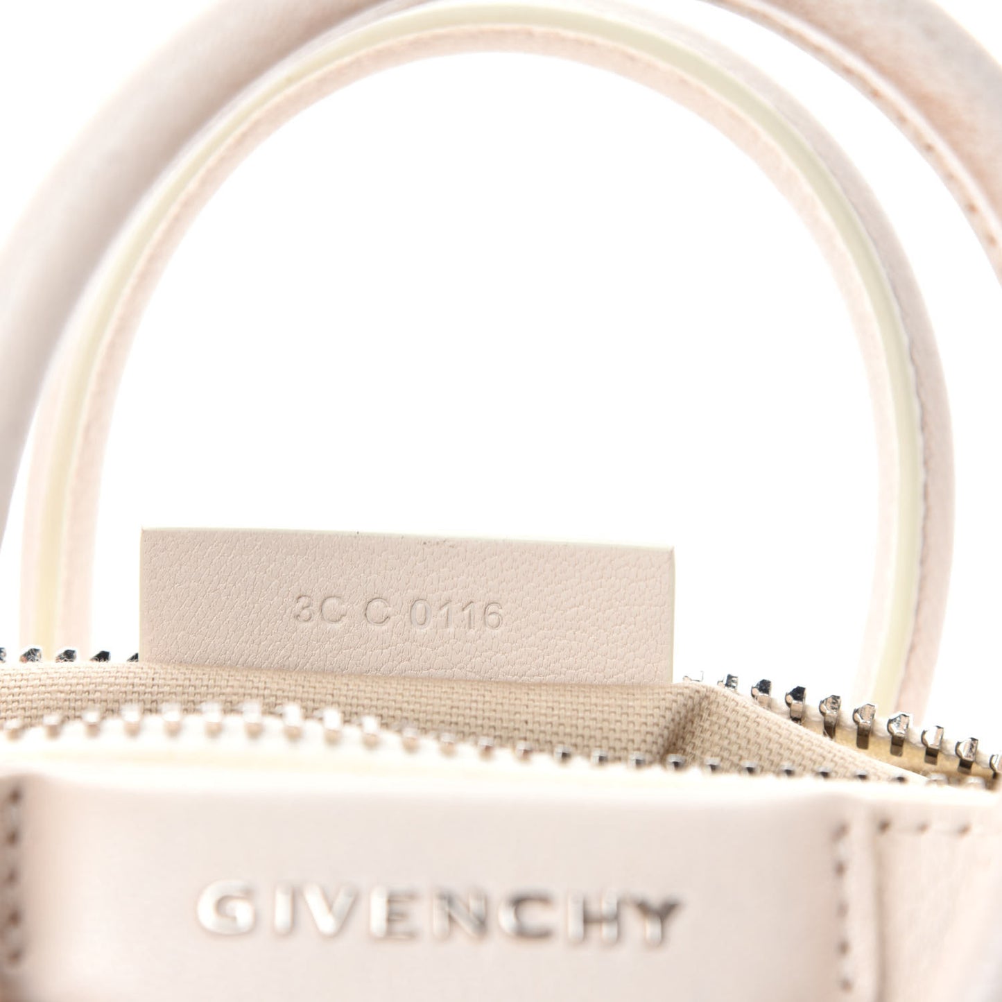 Sugar Goatskin Mini Antigona Ivory