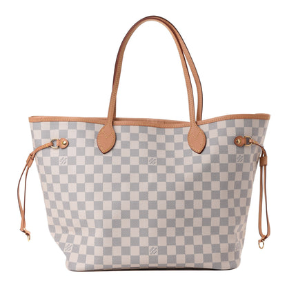 Louis Vuitton Damier Azur Neo Neverfull MM Rose Ballerine 1 of 4