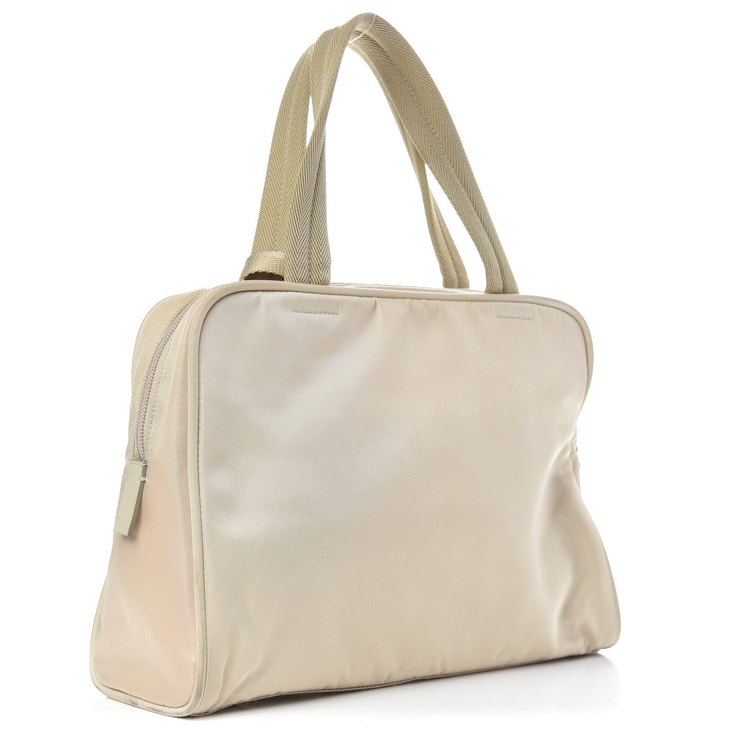 Prada Tessuto Nylon Top Handle Bag Sabbia 2 of 8