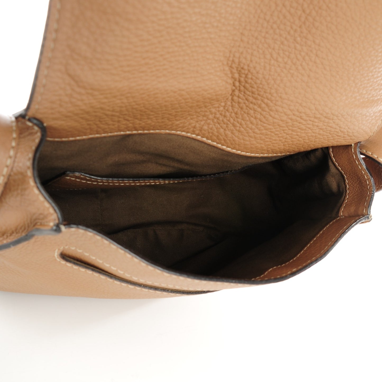 Calfskin Medium Marcie Round Crossbody Bag Nut