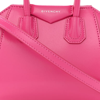 Givenchy Shiny Lord Calfskin Micro Antigona Neon Pink 8 of 10