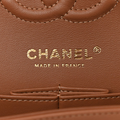Chanel Lambskin Quilted Small Double Flap Brown 6 of 11