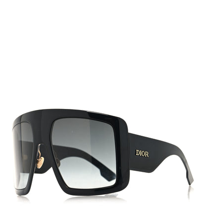 Christian Dior Acetate DiorSo Light 1 Shield Sunglasses Black 1 of 8