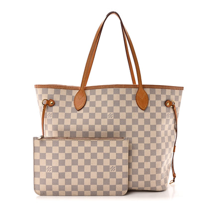 Louis Vuitton Damier Azur Neo Neverfull MM Rose Ballerine 3 of 13