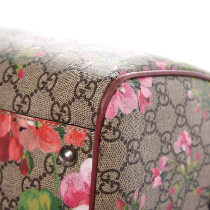 Gucci GG Supreme Monogram Blooms Medium Boston Beige Multicolor Dry Rose 9 of 13