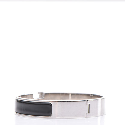 Hermes Enamel Narrow Clic Clac H Bracelet GM Black 3 of 6