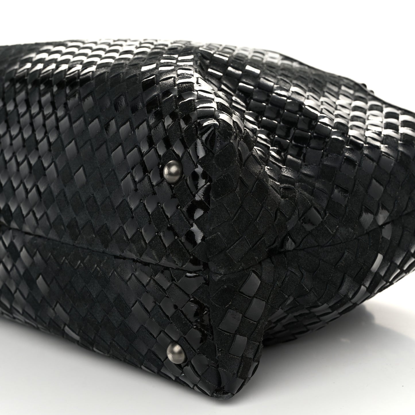 Intrecciato Rugiada Vintaga Medium Shopper Black