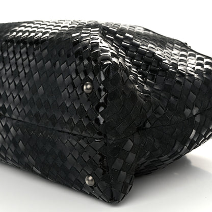 Bottega Veneta Intrecciato Rugiada Vintaga Medium Shopper Black 12 of 13