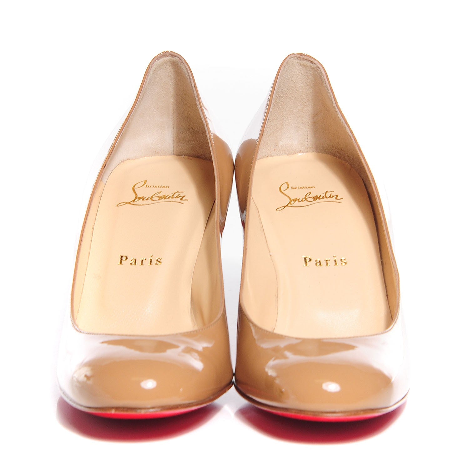 Christian Louboutin Patent Mistica 60 Pumps 40 Nude 2 of 6