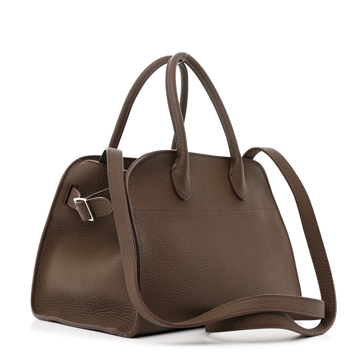 Grained Calfskin Soft Margaux 10 Bag Dark Olive