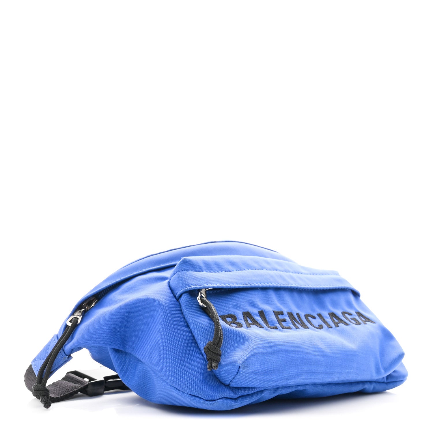 Balenciaga Sport Nylon Logo Embroidered Wheel Beltpack Electric Blue Black 4 of 10
