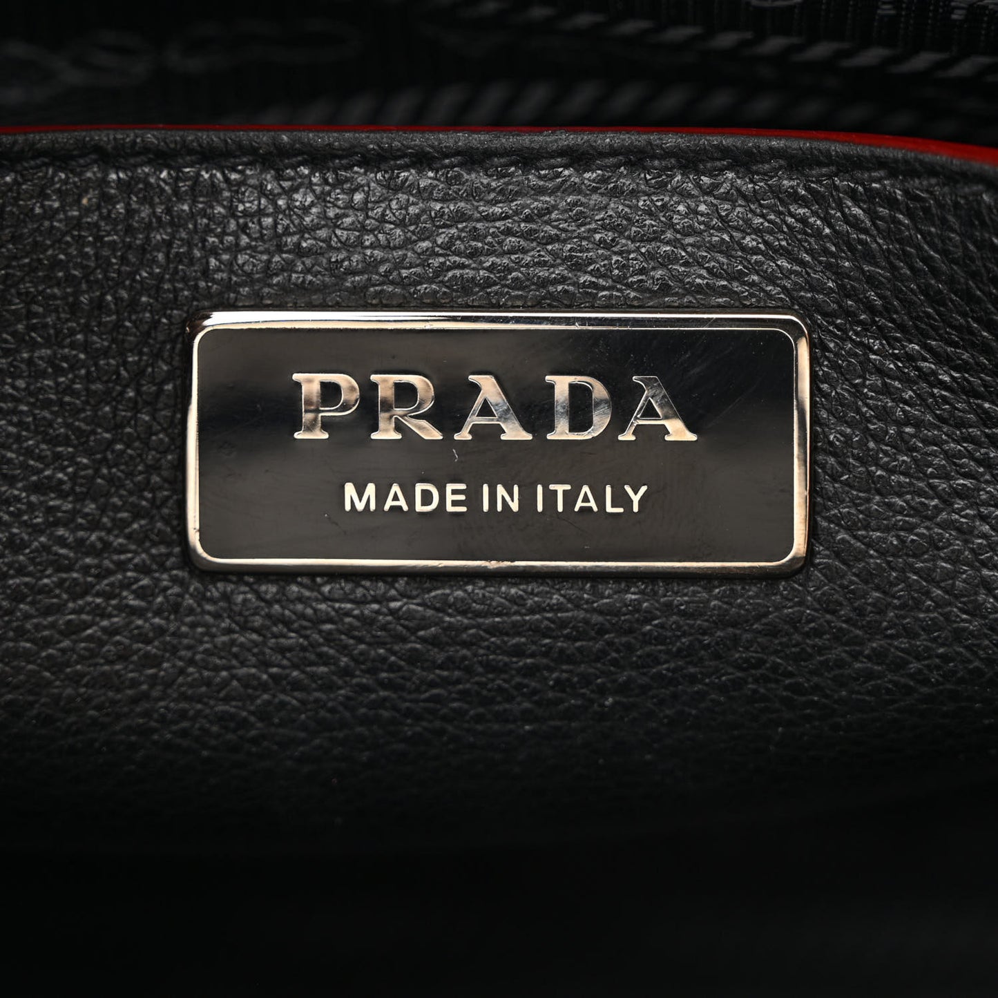 Saffiano Bicolor Tote Black Fuoco