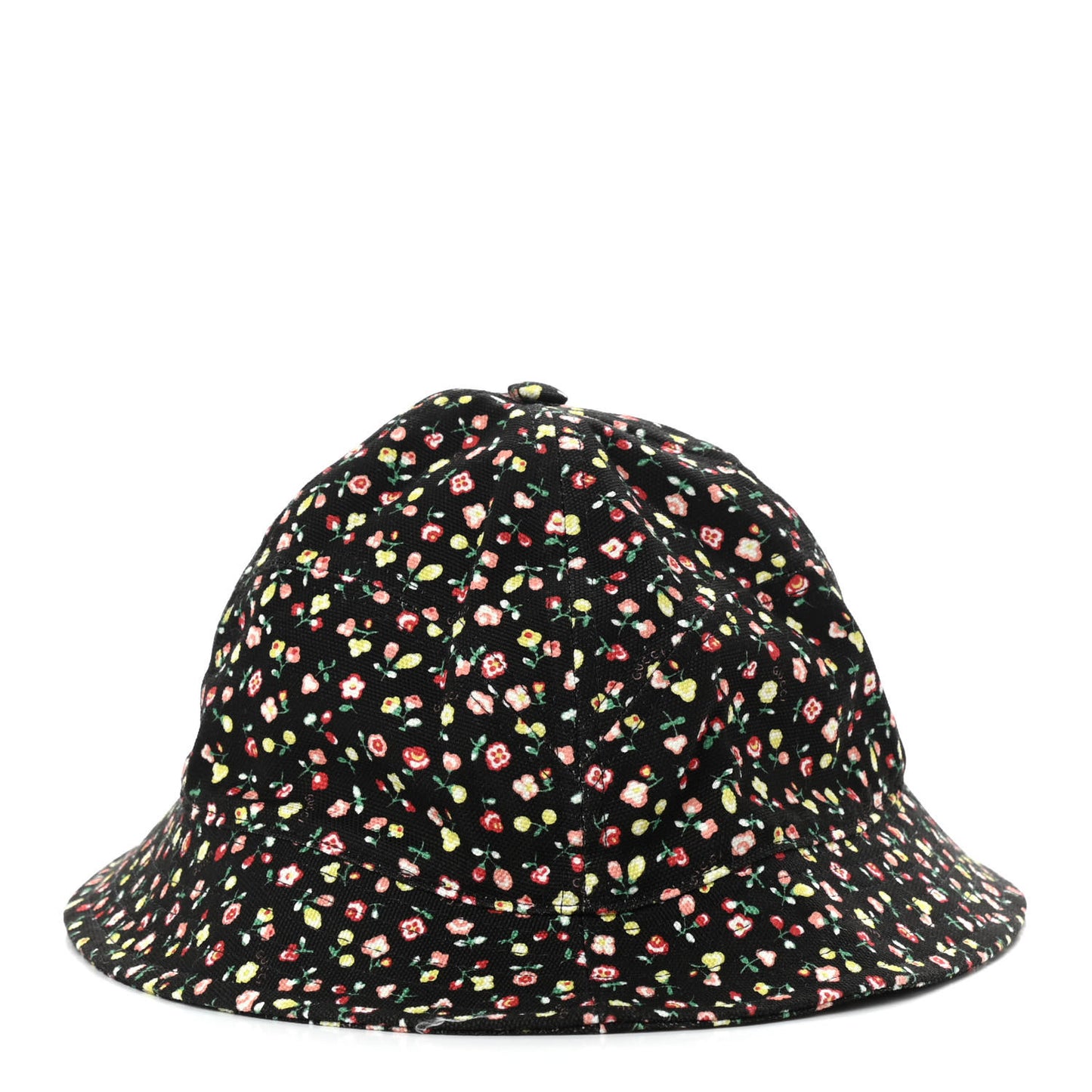 X LIBERTY OF LONDON Canvas Floral Print Bucket Hat M Black Multicolor