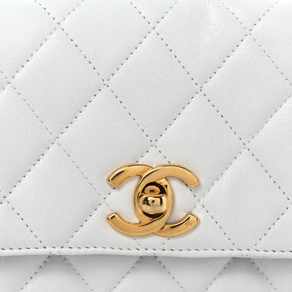 Chanel Lambskin Quilted Flap Waist Belt Bag 75 30 White 18 of 29