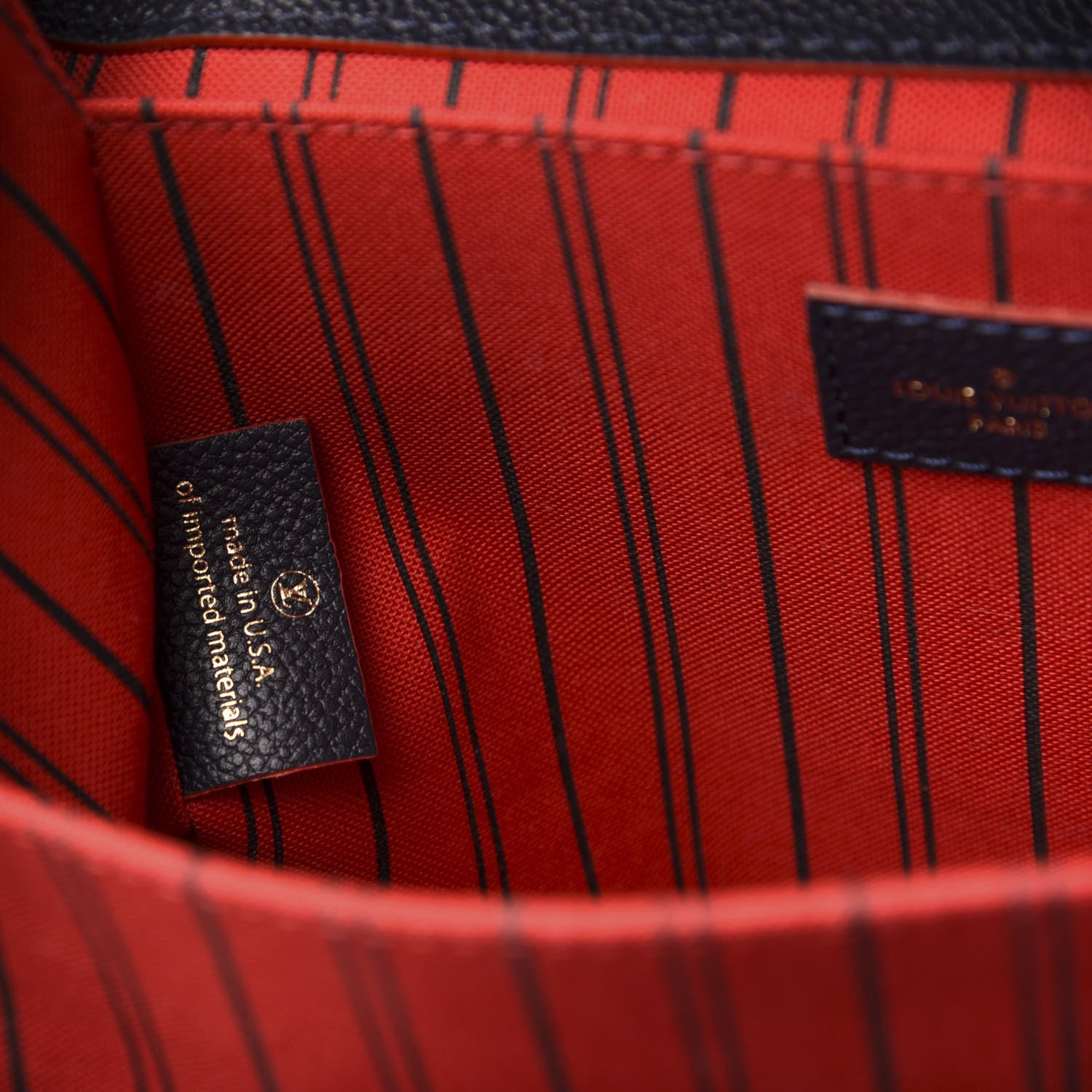 Louis Vuitton Empreinte Pochette Metis Marine Rouge 7 of 12