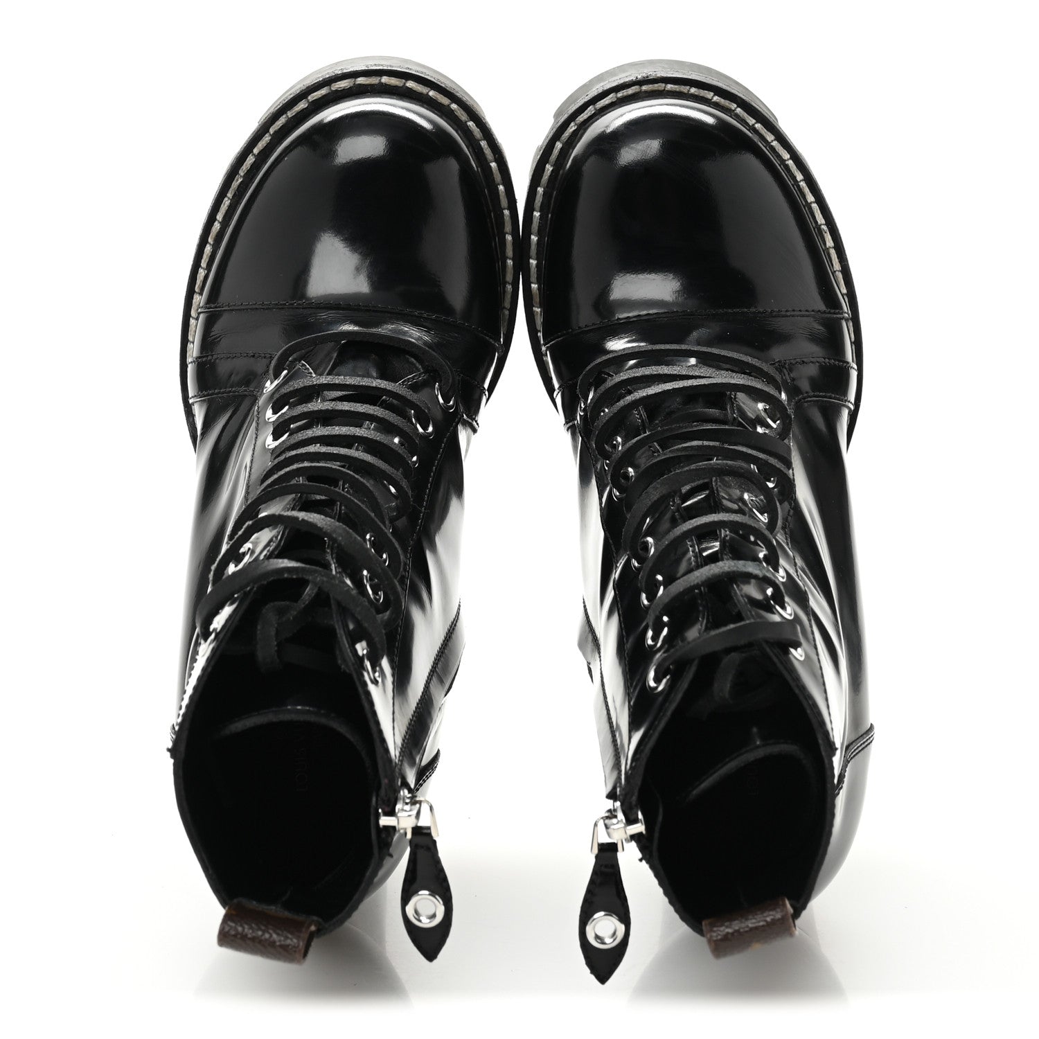 Louis Vuitton Patent Calfskin Star Trail Ankle Boots 38 Black 2 of 12