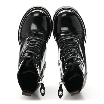 Louis Vuitton Patent Calfskin Star Trail Ankle Boots 38 Black 2 of 12