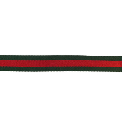 Gucci Nylon Calfskin Double G Web 40mm Belt 90 36 Green Red Cuir 5 of 9
