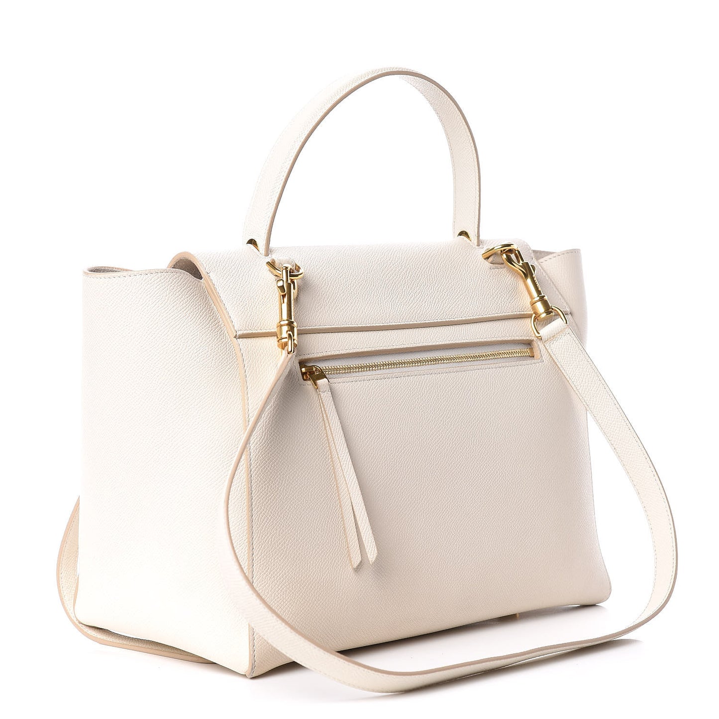 Grained Calfskin Mini Belt Bag White