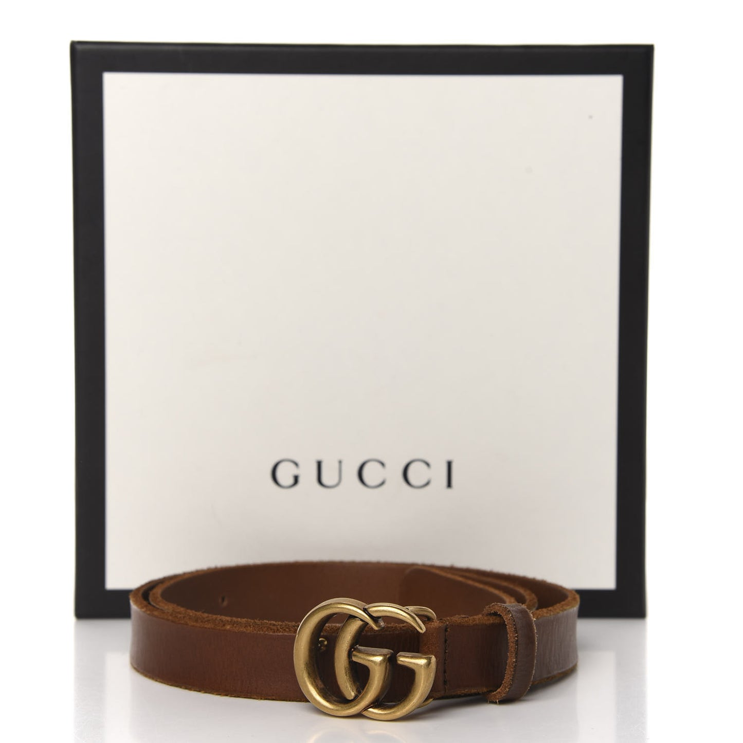 Faded Calfskin Double G 20mm Belt 75 30 Cuir