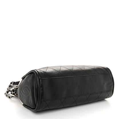 Chanel Lambskin Stitched Medium Ultimate Soft Tote Black 4 of 11