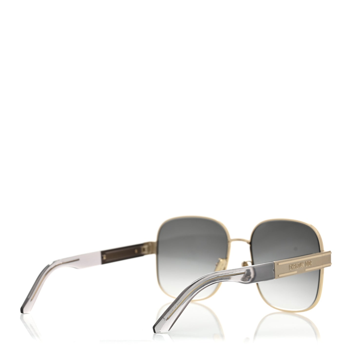 Diorsignature S5U Square Sunglasses Gold