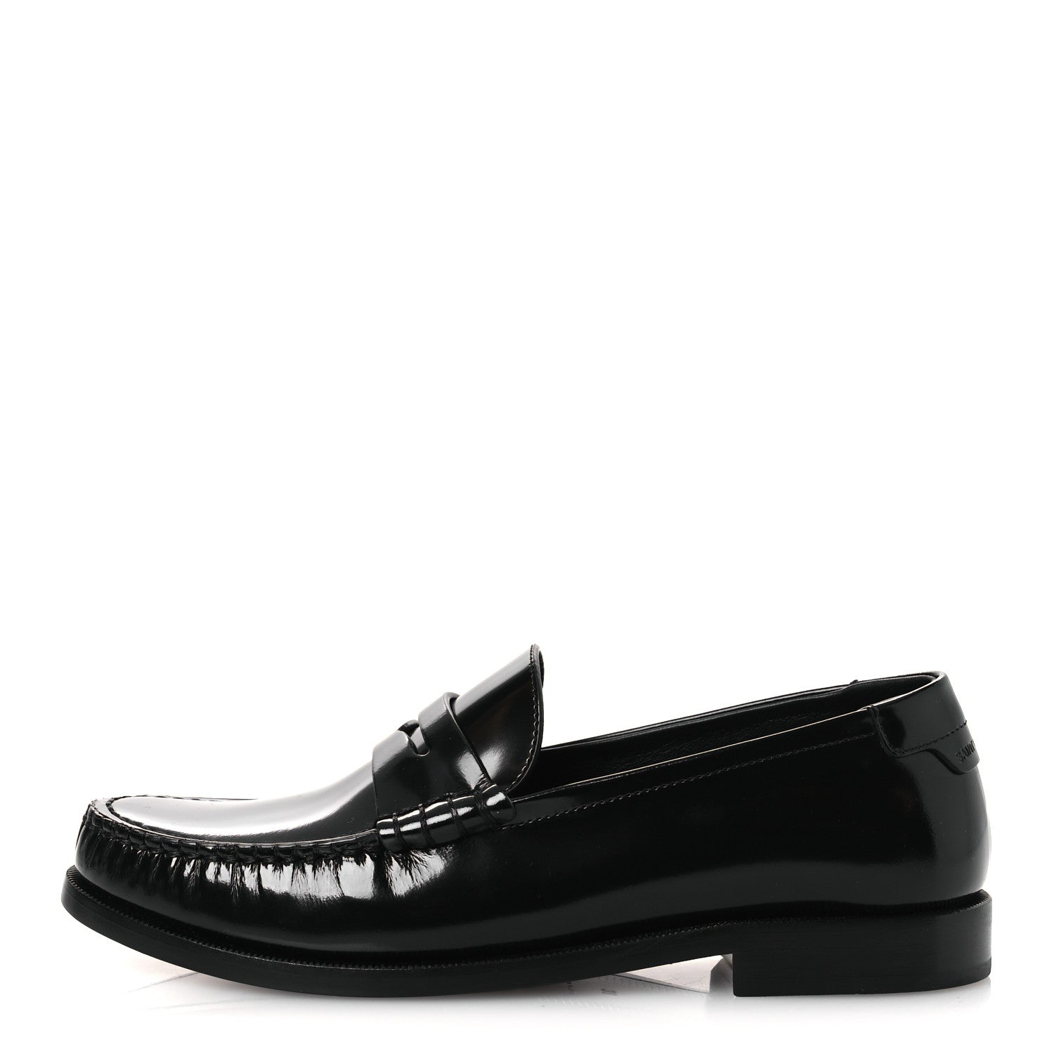 Saint Laurent Magnum Lux Calfskin Le Loafer 15 Moccasins 38 Black 1 of 11