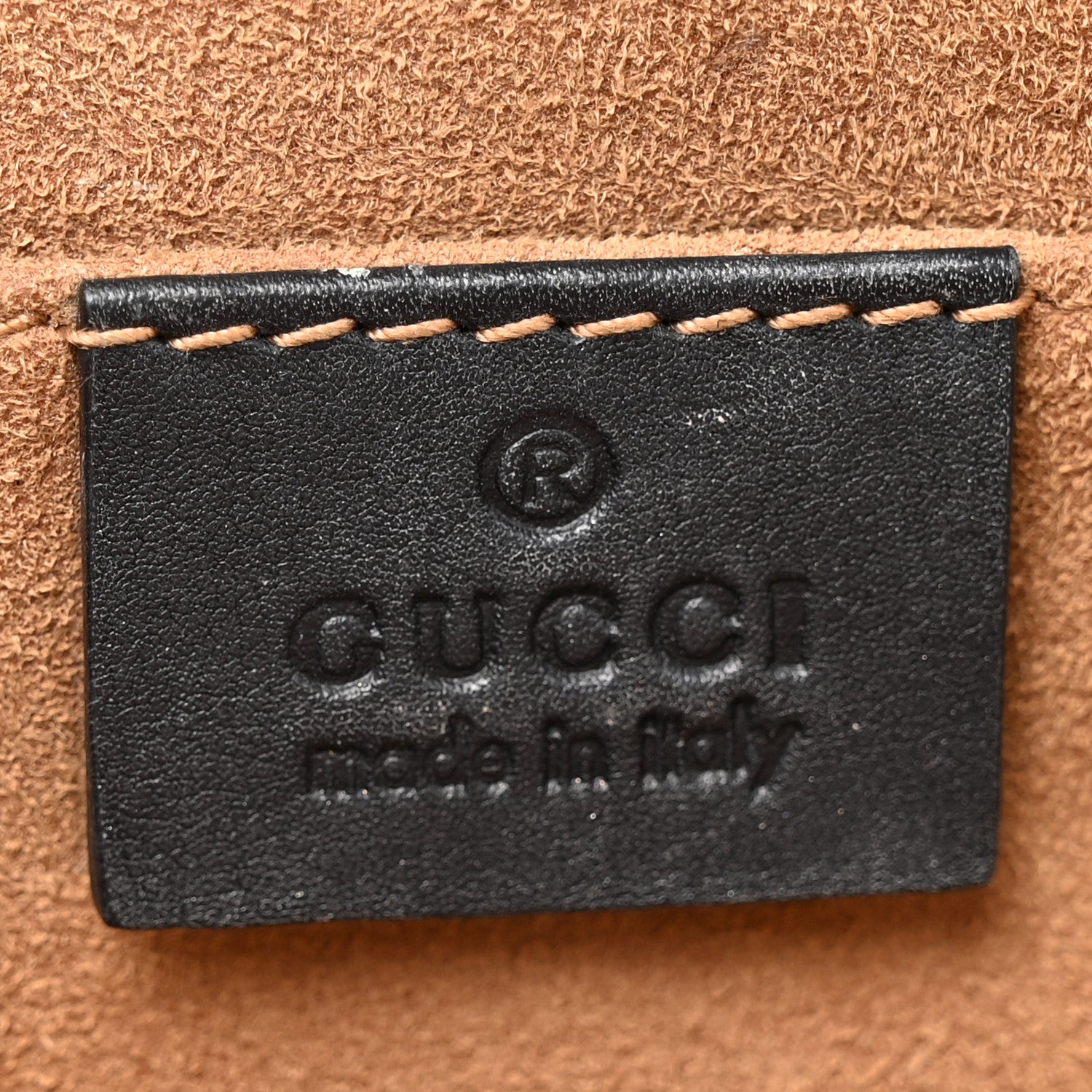 Gucci GG Supreme Monogram Calfskin Small Padlock Shoulder Bag Beige Black Cuir 6 of 18