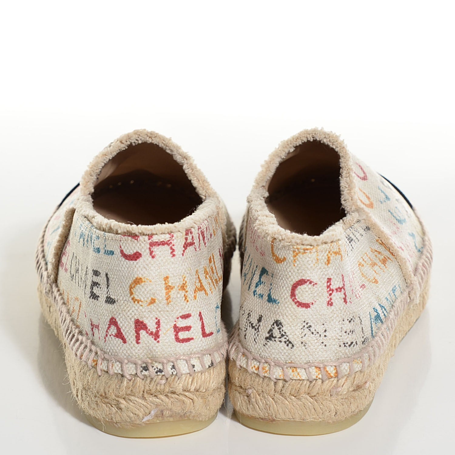 Chanel Toile Monogram Espadrilles 38 Multicolor 4 of 10