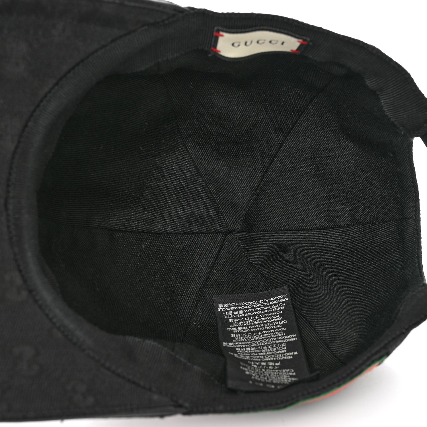 Gucci Monogram Web Baseball Hat M Black 7 of 9