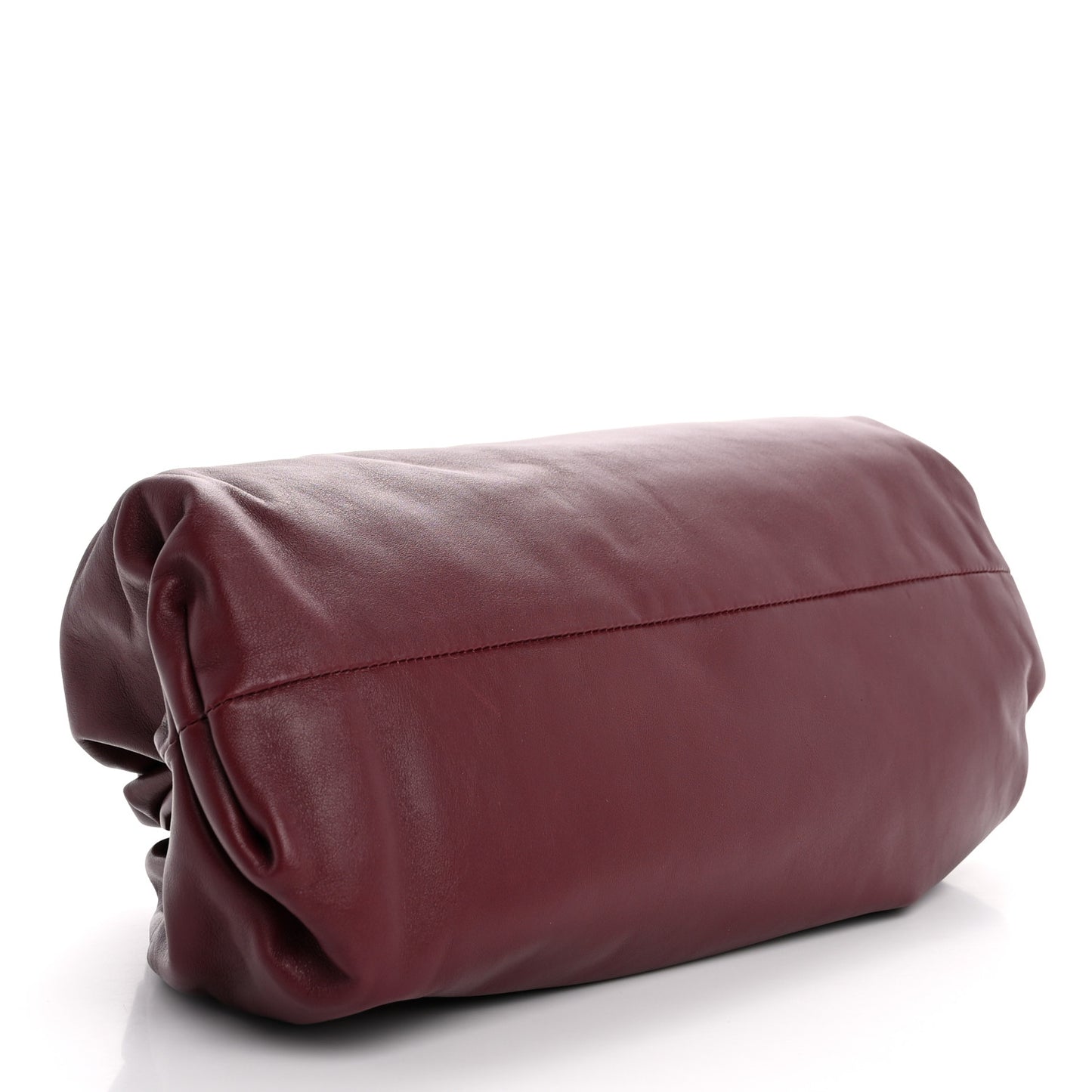 Smooth Butter Calf The Pouch Oversized Clutch Bordeaux