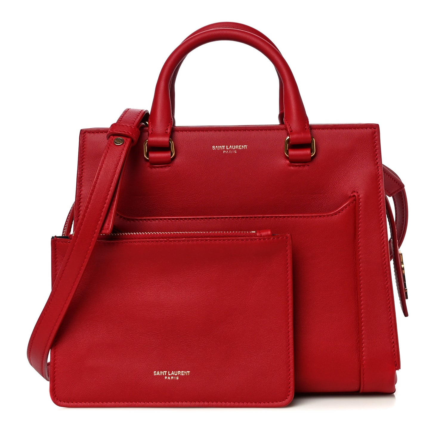 Smooth Calfskin Small East Side Tote Rouge Eros