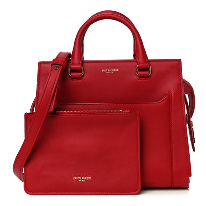 Saint Laurent Smooth Calfskin Small East Side Tote Rouge Eros 1 of 11