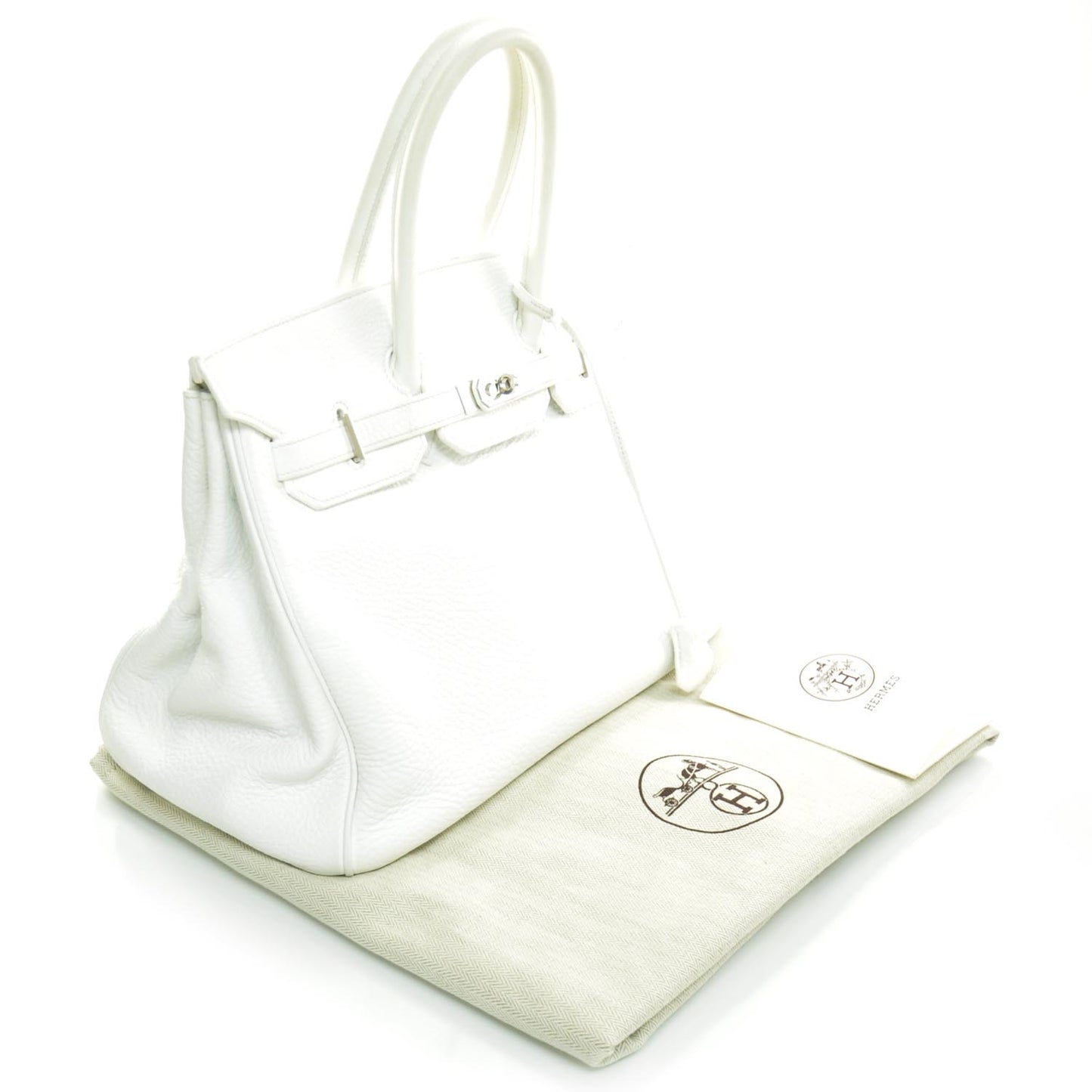 Taurillon Clemence Birkin 35 White