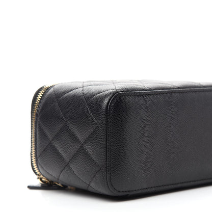 Chanel Caviar Quilted Small Vanity Case With Chain Black 9 of 11