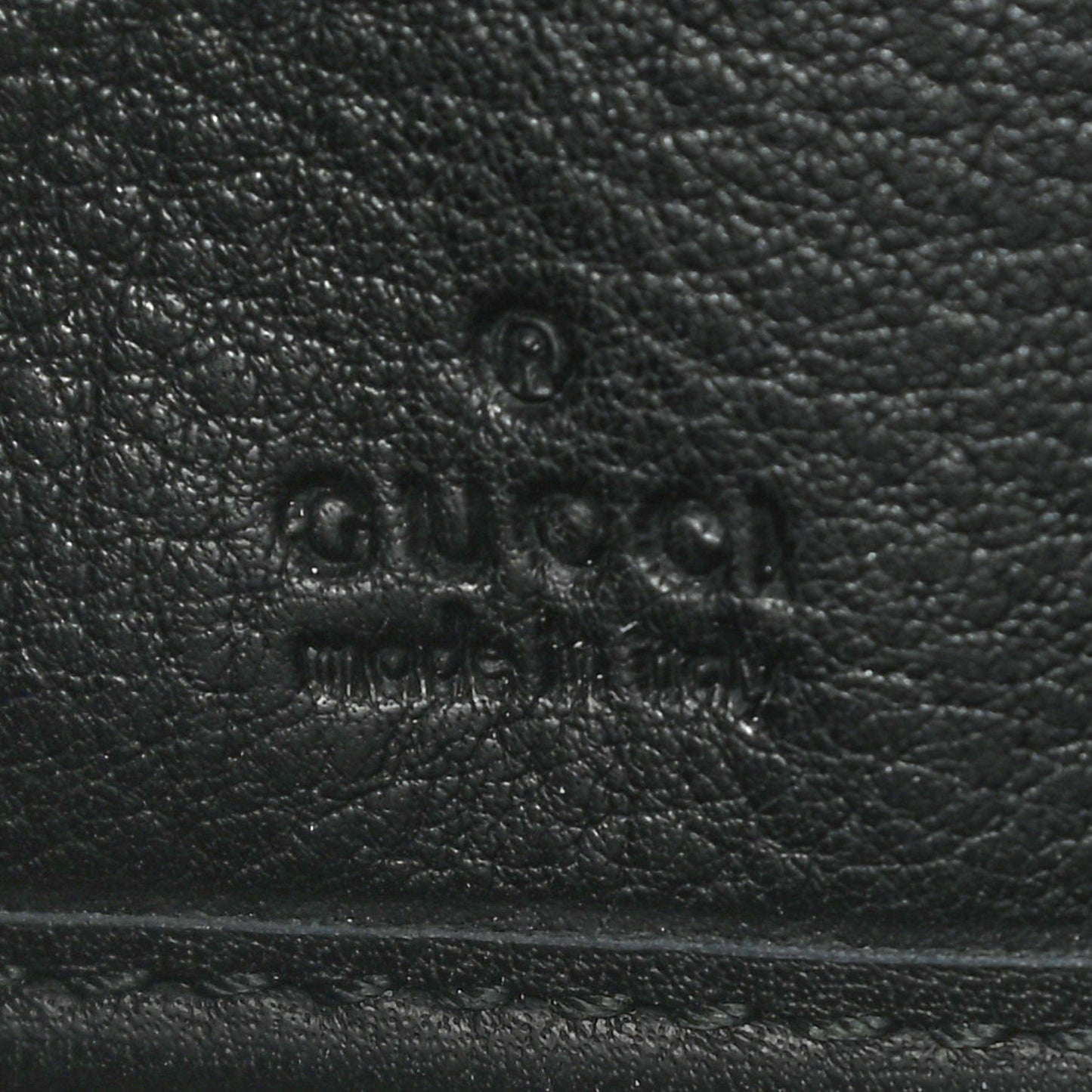 Calfskin GG Zip Around Wallet Black