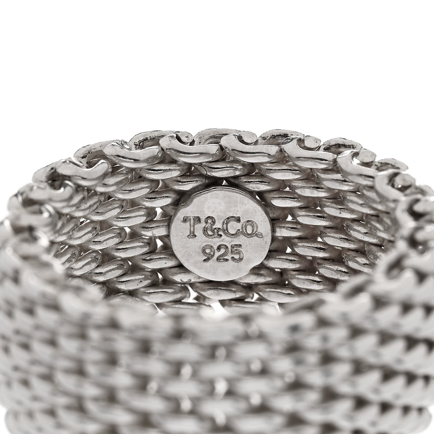 Sterling Silver Somerset Mesh Ring 52 6