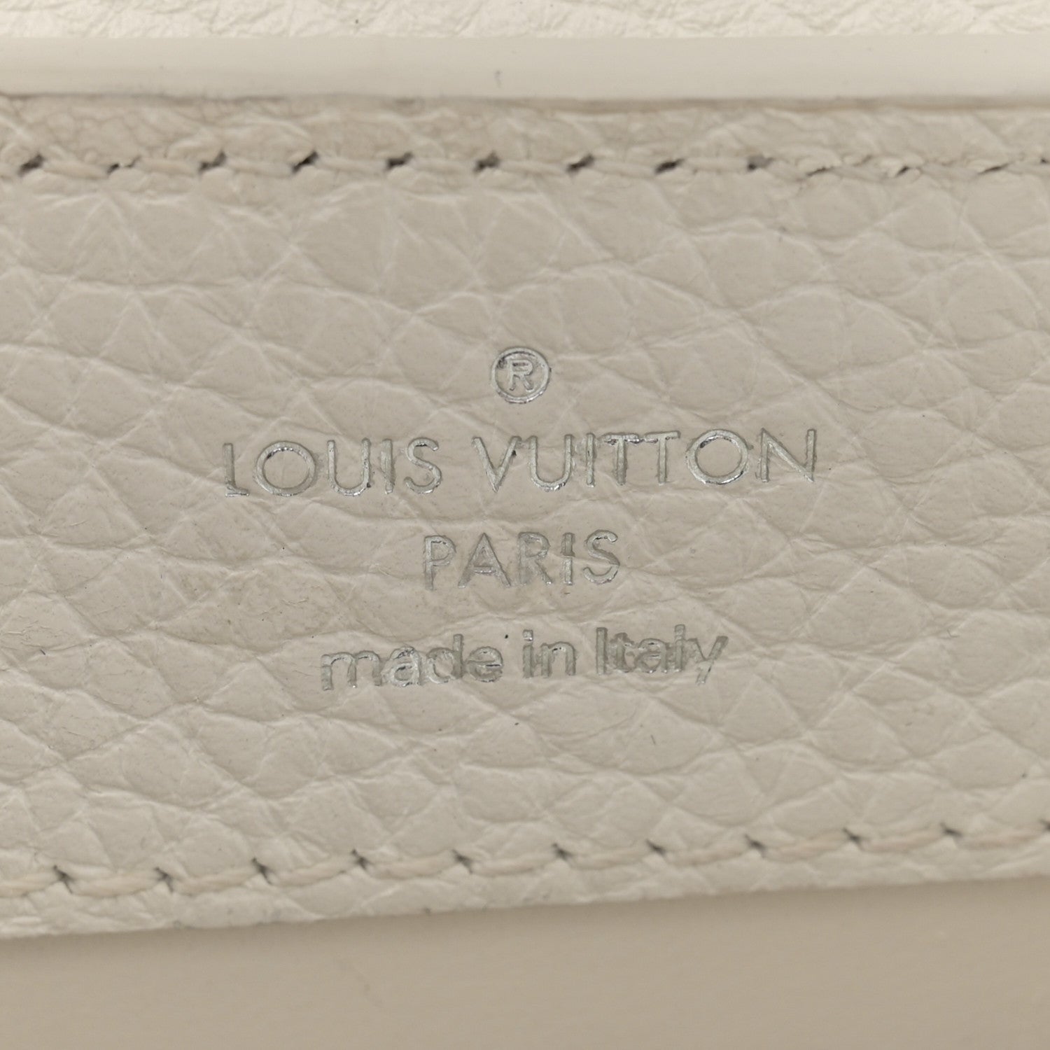Louis Vuitton Taurillon Mini Capucines Monochrome White 6 of 12