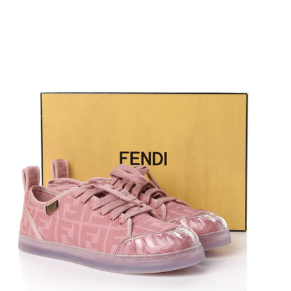 Fendi Corda FF Promenade Low Top Sneakers 40 Pink 11 of 11