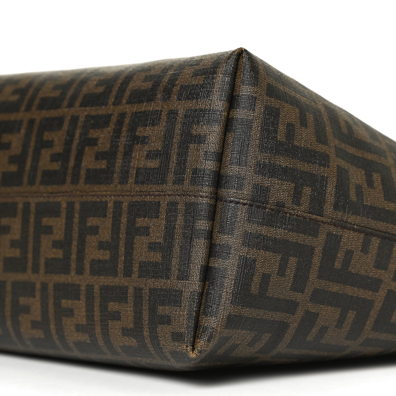 Fendi Zucca Spalmati Small Roll Tote Tobacco Blue 12 of 12
