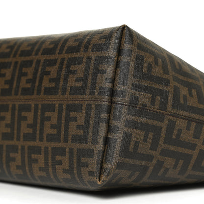 Fendi Zucca Spalmati Small Roll Tote Tobacco Blue 12 of 12