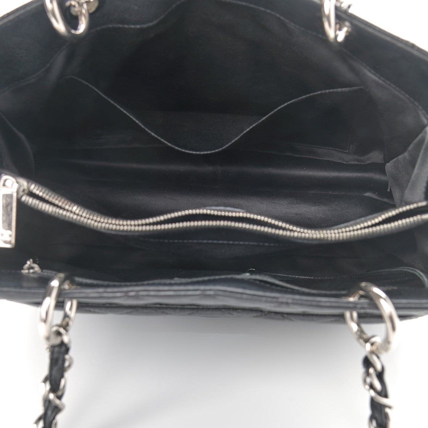 Caviar Quilted Grand Shopping Tote GST Black