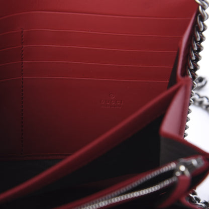 Gucci GG Supreme Monogram Mini Dionysus Chain Wallet Beige Vulcanic Red 5 of 7