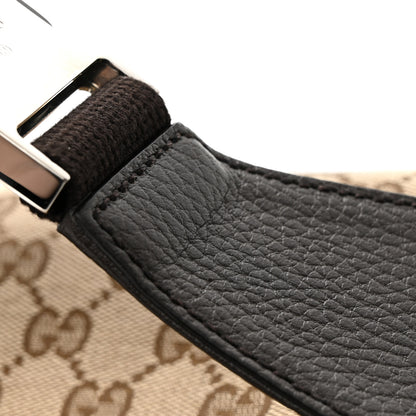Gucci Monogram Dollar Calfskin Belt Bag Beige Ebony Testa di Moro Marrone Scuro 11 of 12